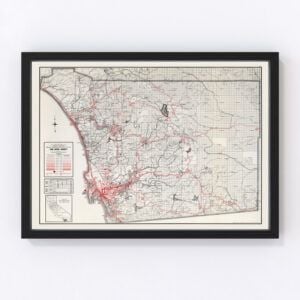 San Diego County Map 1935