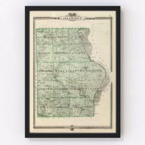 Alamakee County Map 1875
