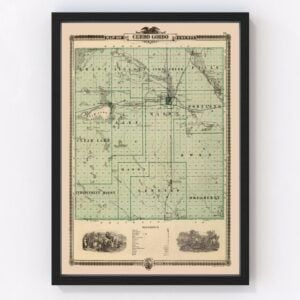 Cerro Gordo County Map 1875