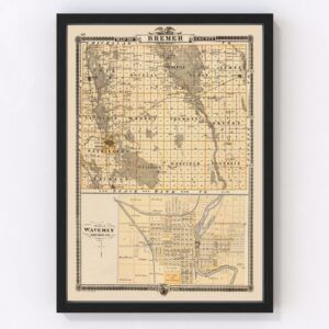 Bremer County Map 1875