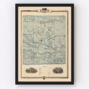 Keokuk County Map 1875