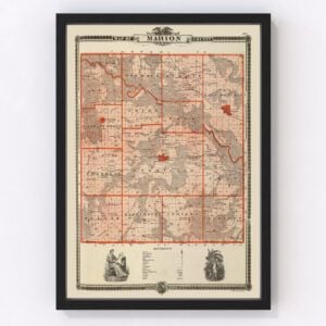 Marion County Map 1875