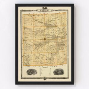 Madison County Map 1875