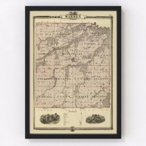 Warren County Map 1875