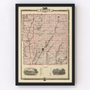 Taylor County Map 1875