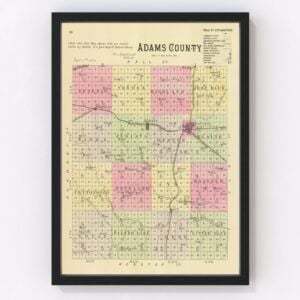 Adams County Map 1885