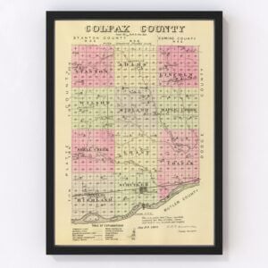 Golfax County Map 1885