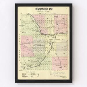 Howard County Map 1885