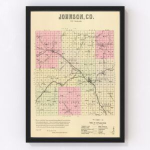 Johnson County Map 1885