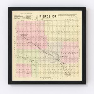 Pierce County Map 1885
