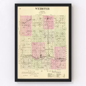 Webster County Map 1885