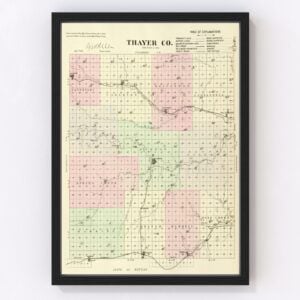 Thayer County Map 1885