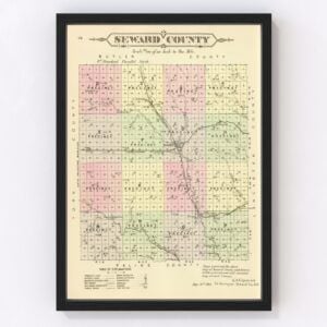 Seward County Map 1885