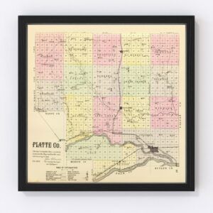 Platte County Map 1885