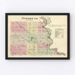 Nemaha County Map 1885