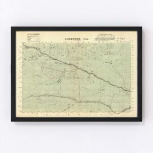 Cheyenne County Map 1885