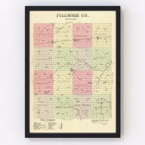 Fillmore County Map 1885