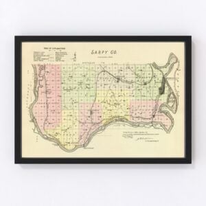 Sarpy County Map 1885
