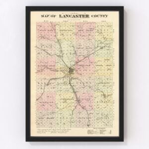 Lancaster County Map 1885