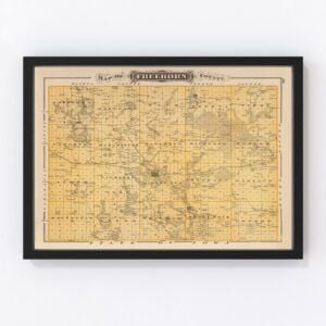 Freeborn County Map 1874