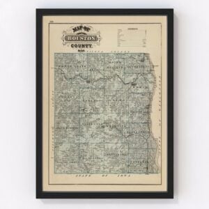 Houston County Map 1874
