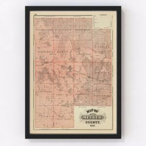 Meeker County Map 1874