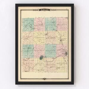Green County Map 1878