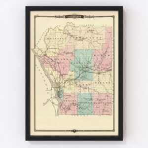 Lacrosse County Map 1878