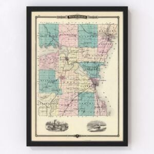 Winnebago County Map 1878