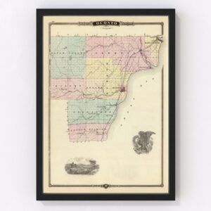 Oconto County Map 1878
