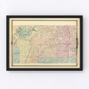Chippewa County Map 1878