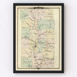 Dunn County Map 1878