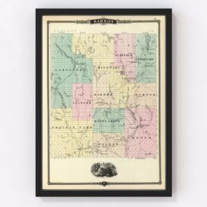 Barron County Map 1878