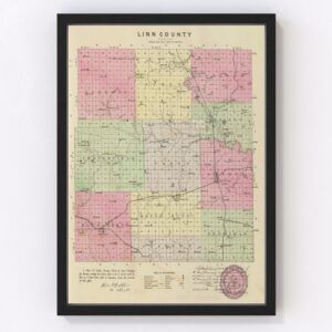 Linn County Map 1887