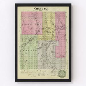 Chase County Map 1887