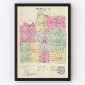 Johnson County Map 1887