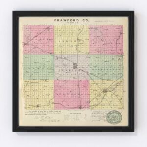 Crawford County Map 1887