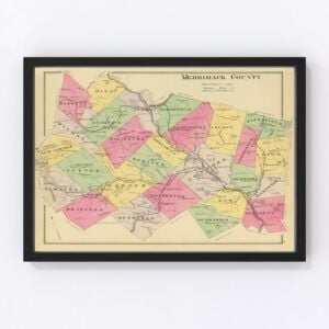 Merrimack County Map 1892