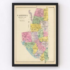 Carroll County Map 1892