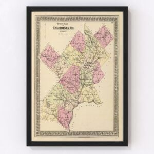 Caledonia County Map 1876