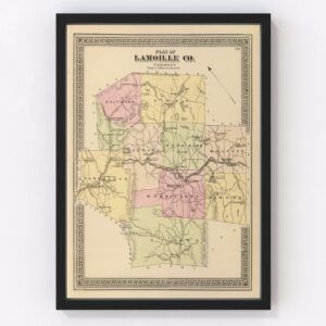 Lamoille County Map 1876