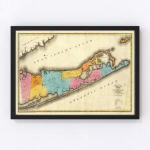 Long Island Map 1829