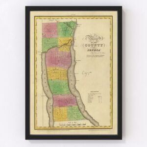 Seneca County Map 1829