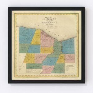 Monroe County Map 1829