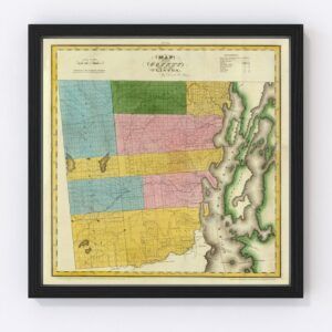 Clinton County Map 1829