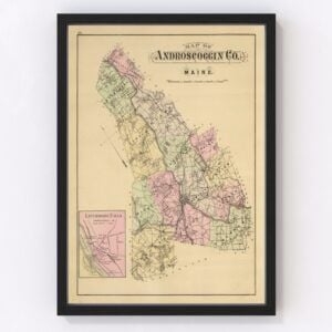 Androscoggin County Map 1885