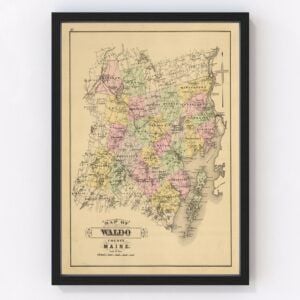 Waldo County Map 1885
