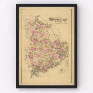Washington County Map 1885