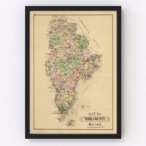 York County Map 1885
