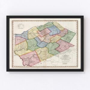 Delaware County Map 1840